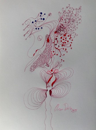 88✨ TÍTULO : " SIN TITULO ", TÉCNICA : LÁPIZ DE CRAYÓN, GRASA Y ACUARELA. TINTA CHINA. FIJADOR. ( 28,5 x 21cms ).    80€